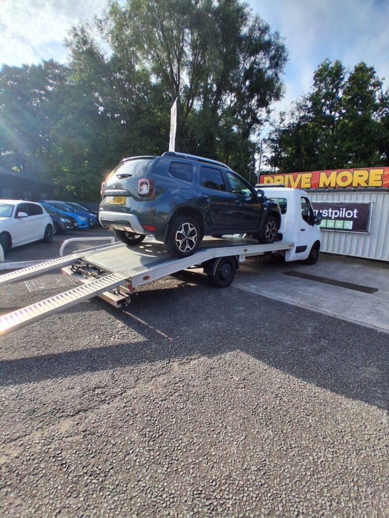 Vehicle recovery in Pontypridd | car on truck